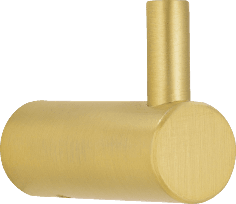 Haken Bisingen Stahl gold matt gebürstet - 28 mm lang