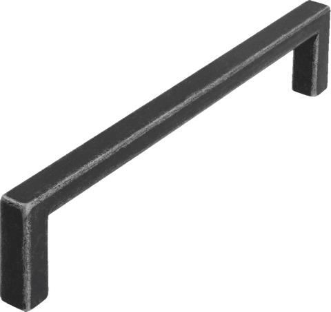 Griff Bruckmühl Druckguss eisenfarbig getrommelt matt - 136 mm lang