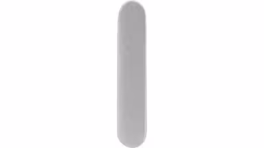 Griff Geseke Druckguss alufarbig pulverbeschichtet - 40 mm lang  vor weißem Hintergrund
