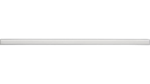 Griffleiste Denkendorf Aluminium chrom glänzend - 250 mm lang  vor weißem Hintergrund