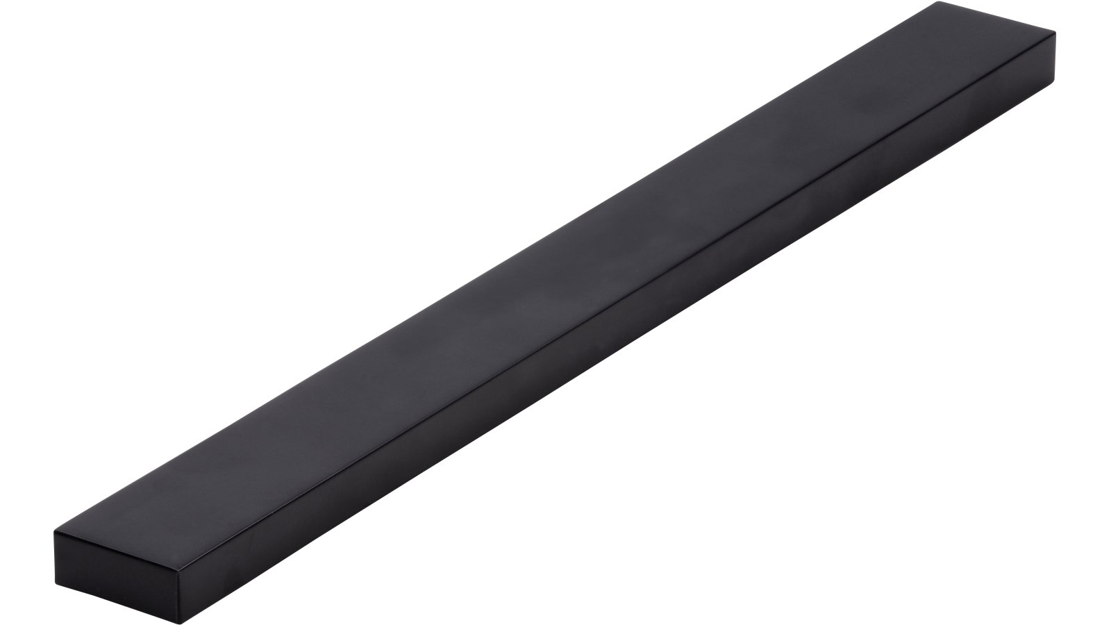 Griffleiste Denkendorf Aluminium schwarz matt pulverbeschichtet - 250 mm lang  vor weißem Hintergrund