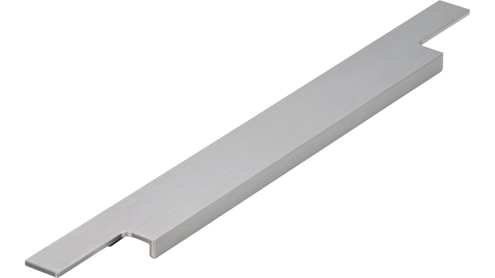 Griffleiste Sulz Aluminium gebürstet - 345 mm lang  vor weißem Hintergrund