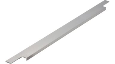 Griffleiste Sulz Aluminium gebürstet - 545 mm lang  vor weißem Hintergrund