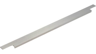 Griffleiste Sulz Aluminium gebürstet - 595 mm lang  vor weißem Hintergrund