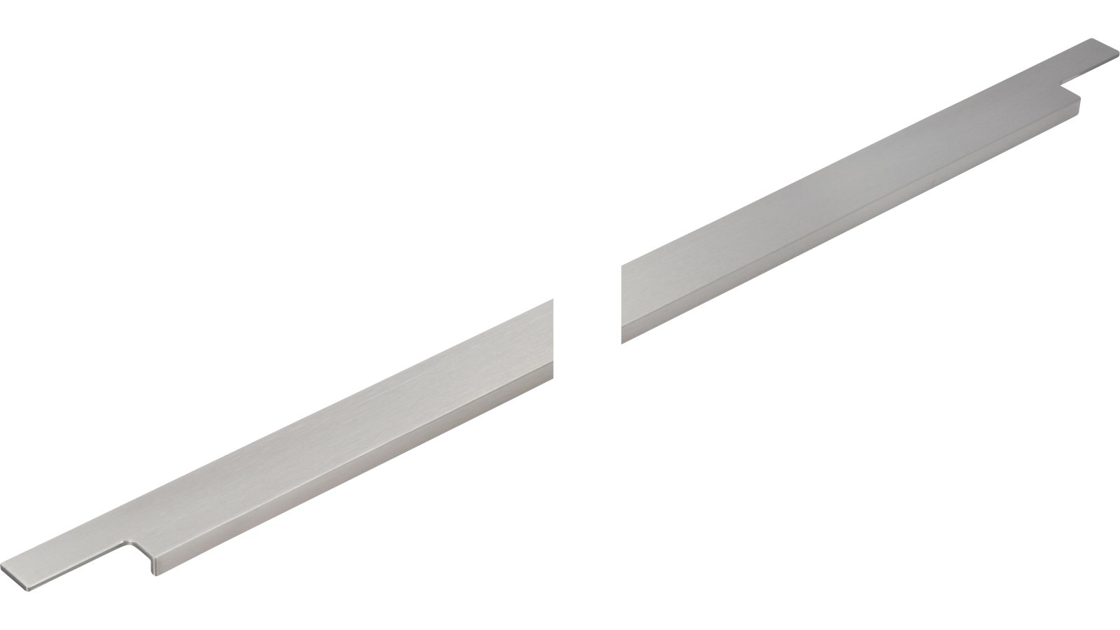 Griffleiste Sulz Aluminium gebürstet - 895 mm lang  vor weißem Hintergrund