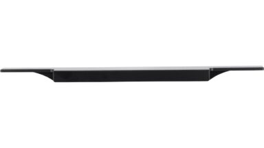 Griffleiste Sulz Aluminium schwarz matt pulverbeschichtet - 245 mm lang  vor weißem Hintergrund