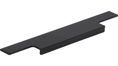 Griffleiste Sulz Aluminium schwarz matt pulverbeschichtet - 245 mm lang  vor weißem Hintergrund