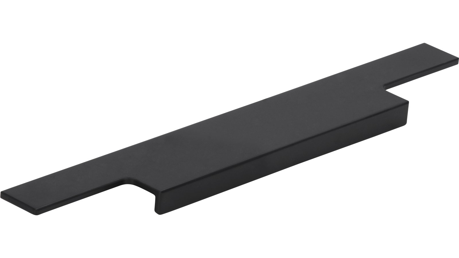 Griffleiste Sulz Aluminium schwarz matt pulverbeschichtet - 245 mm lang  vor weißem Hintergrund