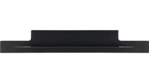 Griffleiste Sulz Aluminium schwarz matt pulverbeschichtet - 245 mm lang  vor weißem Hintergrund