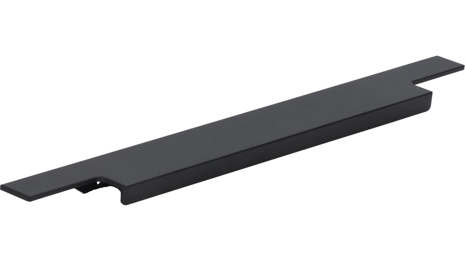 Griffleiste Sulz Aluminium schwarz matt pulverbeschichtet - 345 mm lang  vor weißem Hintergrund