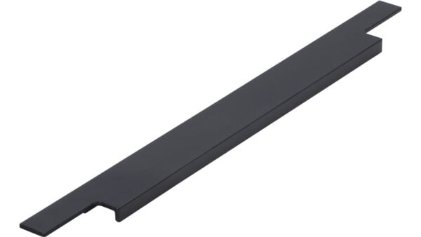 Griffleiste Sulz Aluminium schwarz matt pulverbeschichtet - 395 mm lang  vor weißem Hintergrund