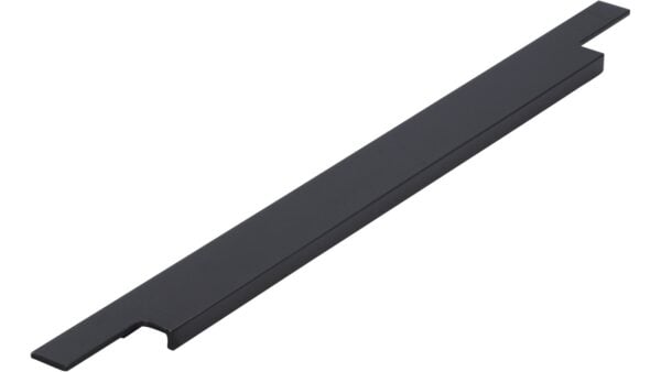 Griffleiste Sulz Aluminium schwarz matt pulverbeschichtet - 445 mm lang  vor weißem Hintergrund