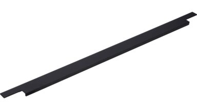 Griffleiste Sulz Aluminium schwarz matt pulverbeschichtet - 695 mm lang  vor weißem Hintergrund