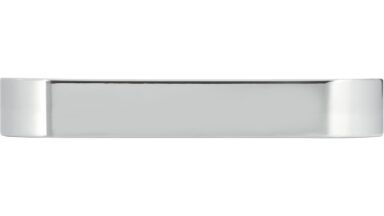Griff Bad-Säckingen Druckguss chrom glänzend - 232 mm lang  vor weißem Hintergrund