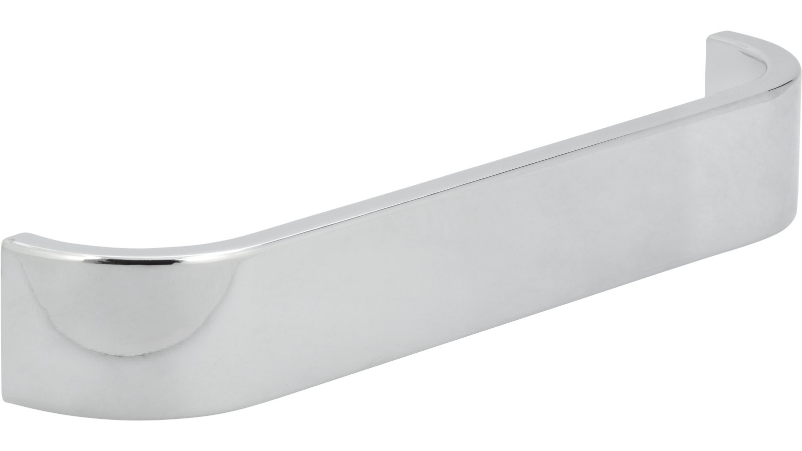 Griff Bad-Säckingen Druckguss chrom glänzend - 232 mm lang  vor weißem Hintergrund