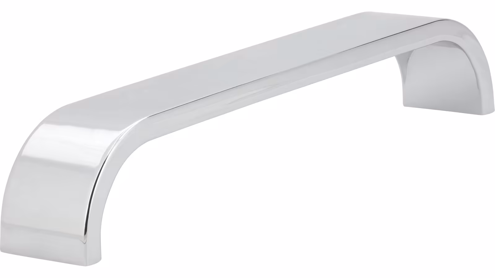 Griff Bad-Säckingen Druckguss chrom glänzend - 232 mm lang  vor weißem Hintergrund