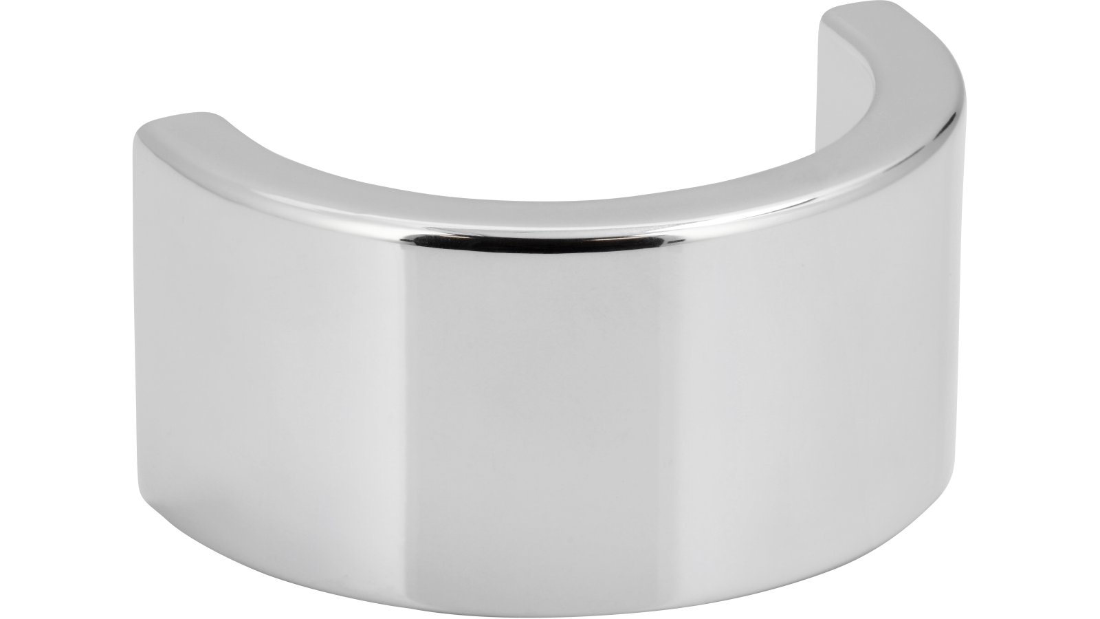 Moebelgriff-Bad-Saeckingen-chrom-Zinkdruckguss-laenge-72-704080-seitlich Griff Bad-Säckingen Druckguss chrom glänzend - 72 mm lang vor weißem Hintergrund