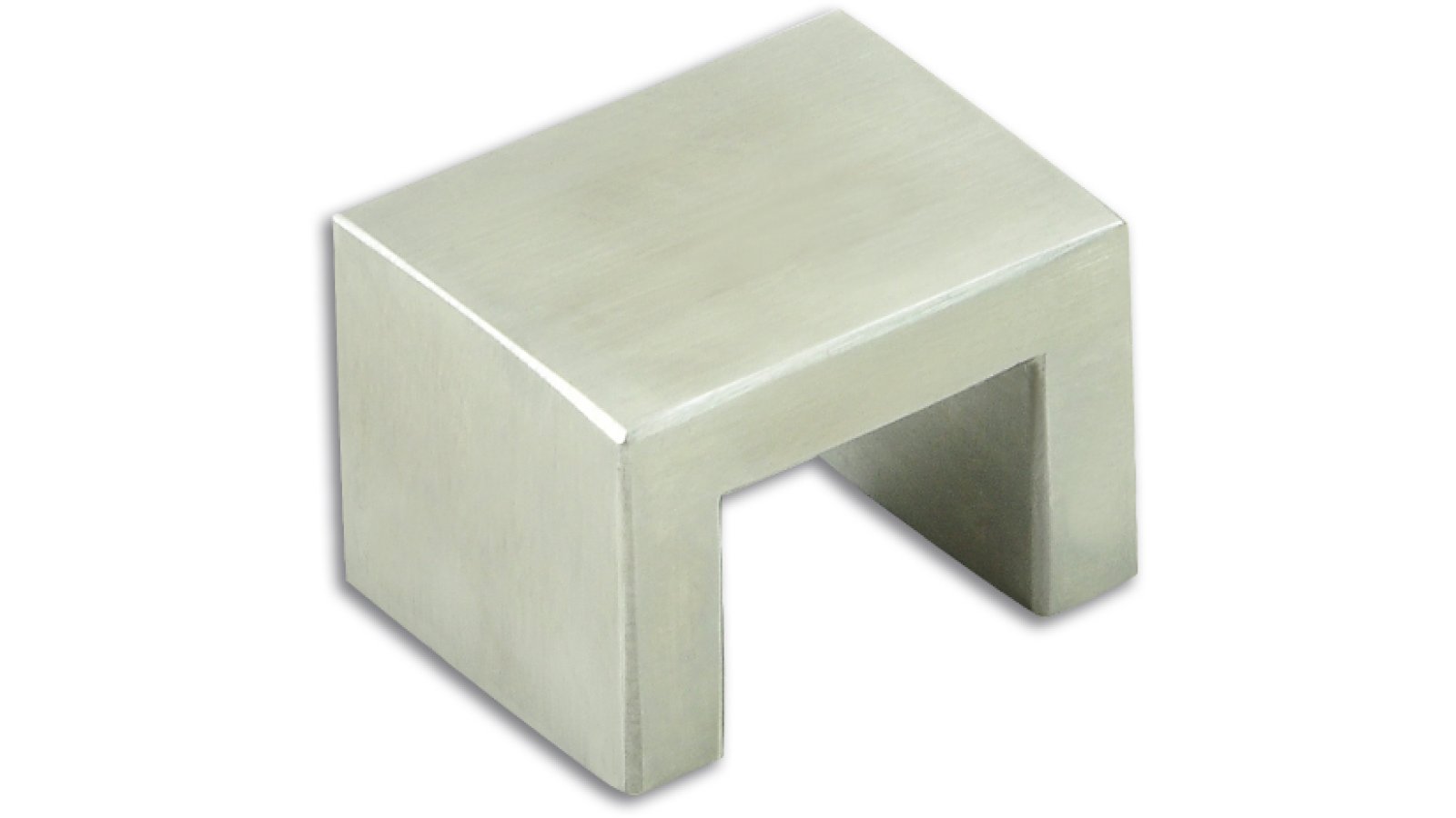 Griff Bannewitz Edelstahl fein geschliffen - 50 mm lang  vor weißem Hintergrund