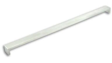 Griff Bannewitz Edelstahl fein geschliffen - 674 mm lang vor weißem Hintergrund