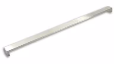 Griff Bannewitz Edelstahl fein geschliffen - 774 mm lang vor weißem Hintergrund