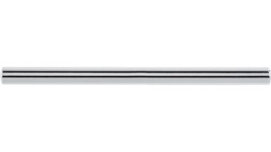 Griff Bruchsal Stahl chrom glänzend - 178 mm lang  vor weißem Hintergrund