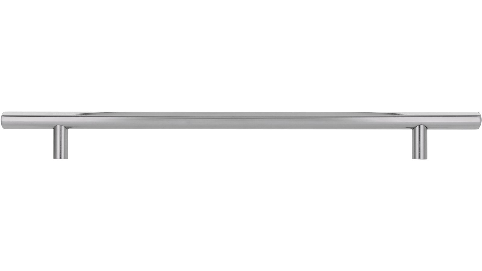 Moebelgriff-Bruchsal-chrom-Stahl-laenge-320-426852-stehend Griff Bruchsal Stahl chrom glänzend - 320 mm lang vor weißem Hintergrund