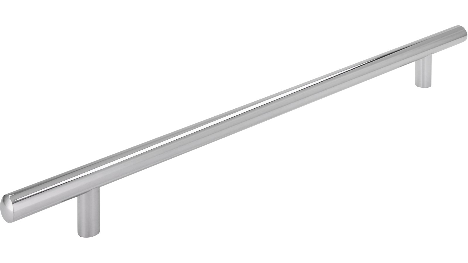 Moebelgriff-Bruchsal-chrom-Stahl-laenge-320-426852 Griff Bruchsal Stahl chrom glänzend - 320 mm lang vor weißem Hintergrund