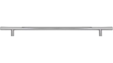 Griff Bruchsal Stahl chrom glänzend - 368 mm lang  vor weißem Hintergrund