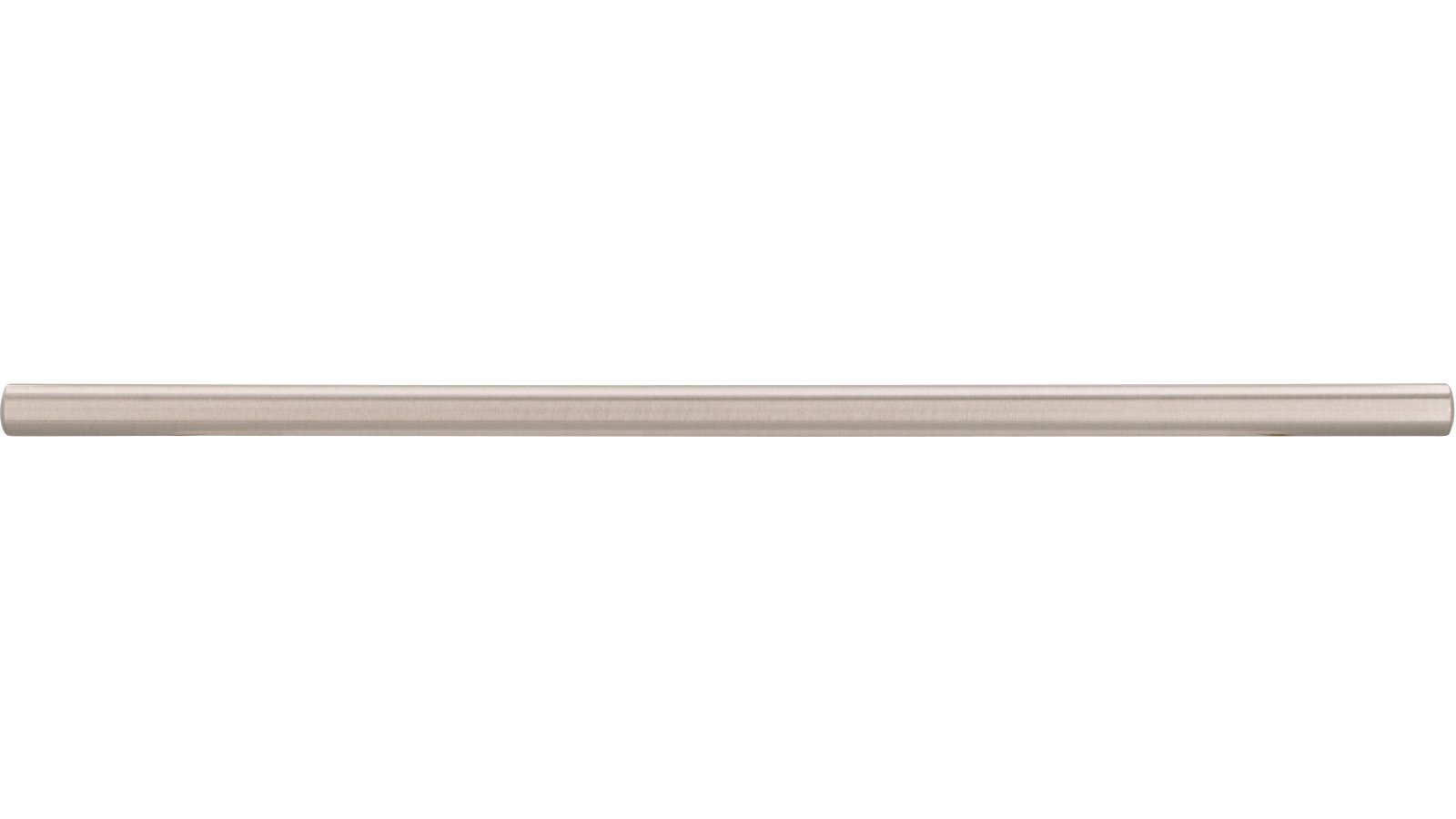 Griff Bruchsal Stahl vernickelt feingeschliffen - 320 mm lang  vor weißem Hintergrund