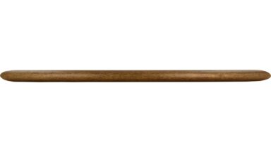 Griff St-Ingbert Stahl altmessingfarbig brüniert getrommelt - 221 mm lang  vor weißem Hintergrund