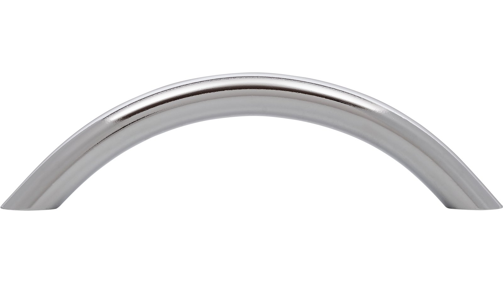 Griff St-Ingbert Stahl chrom glänzend - 114 mm lang  vor weißem Hintergrund