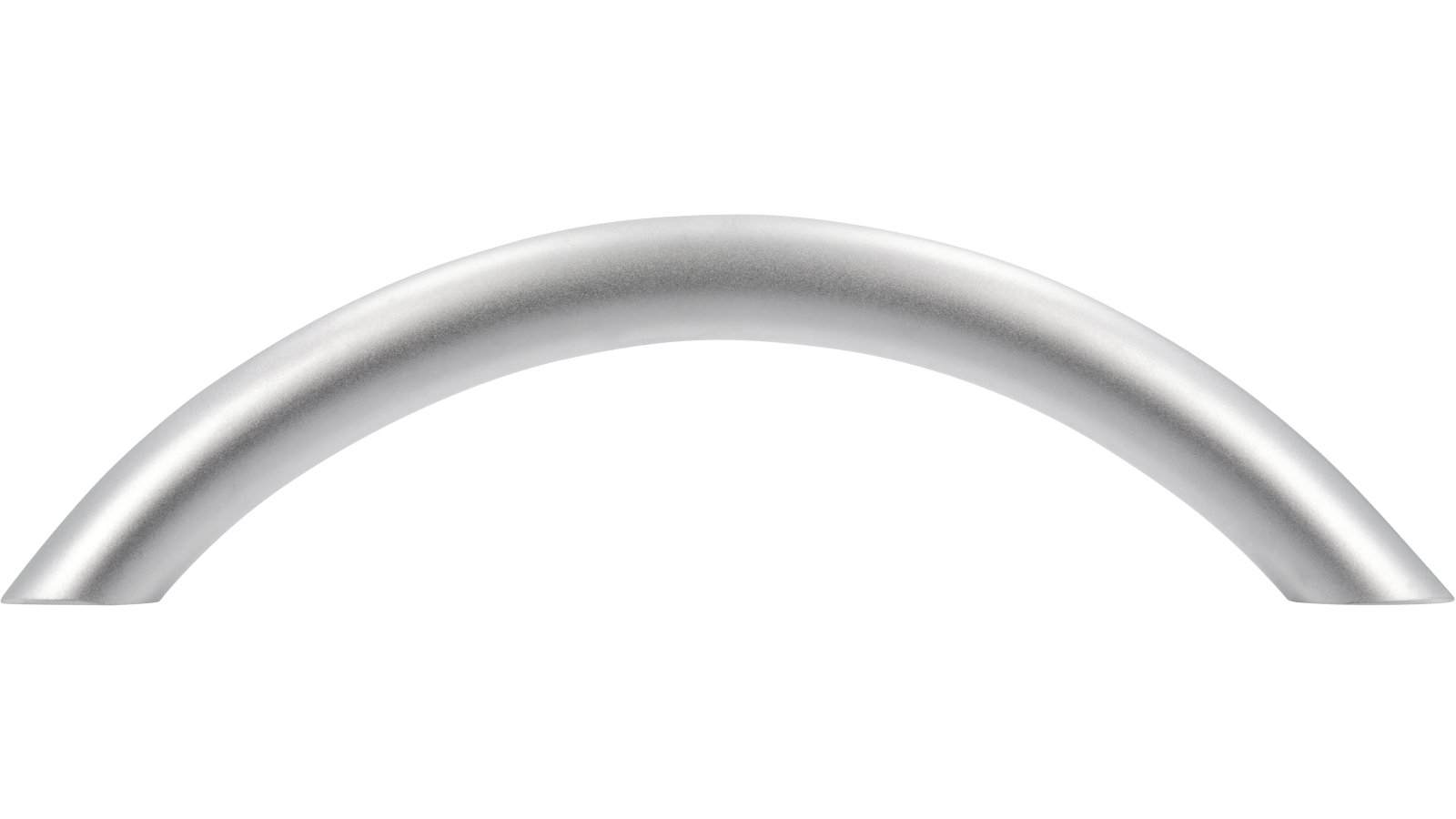 Griff St-Ingbert Stahl chrom matt - 114 mm lang  vor weißem Hintergrund