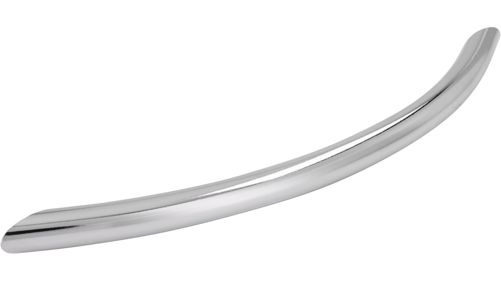 Griff St-Ingbert Stahl chrom glänzend - 189 mm lang  vor weißem Hintergrund