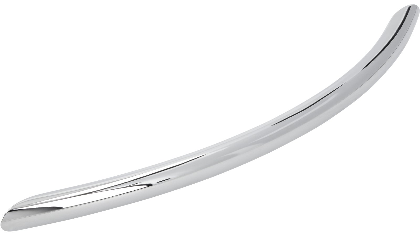 Griff St-Ingbert Stahl chrom glänzend - 221 mm lang  vor weißem Hintergrund