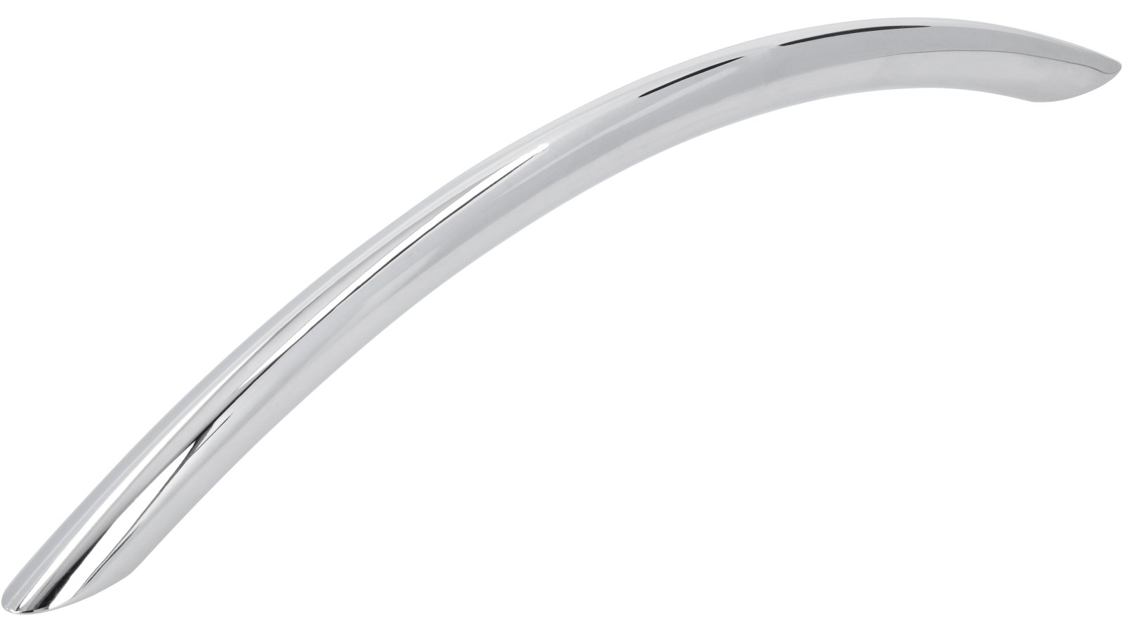 Griff St-Ingbert Stahl chrom glänzend - 221 mm lang  vor weißem Hintergrund