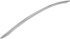 Griff St-Ingbert Stahl chrom glänzend - 379 mm lang vor weißem Hintergrund