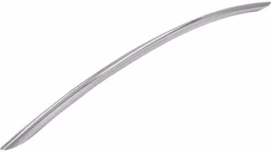 Griff St-Ingbert Stahl chrom glänzend - 379 mm lang vor weißem Hintergrund
