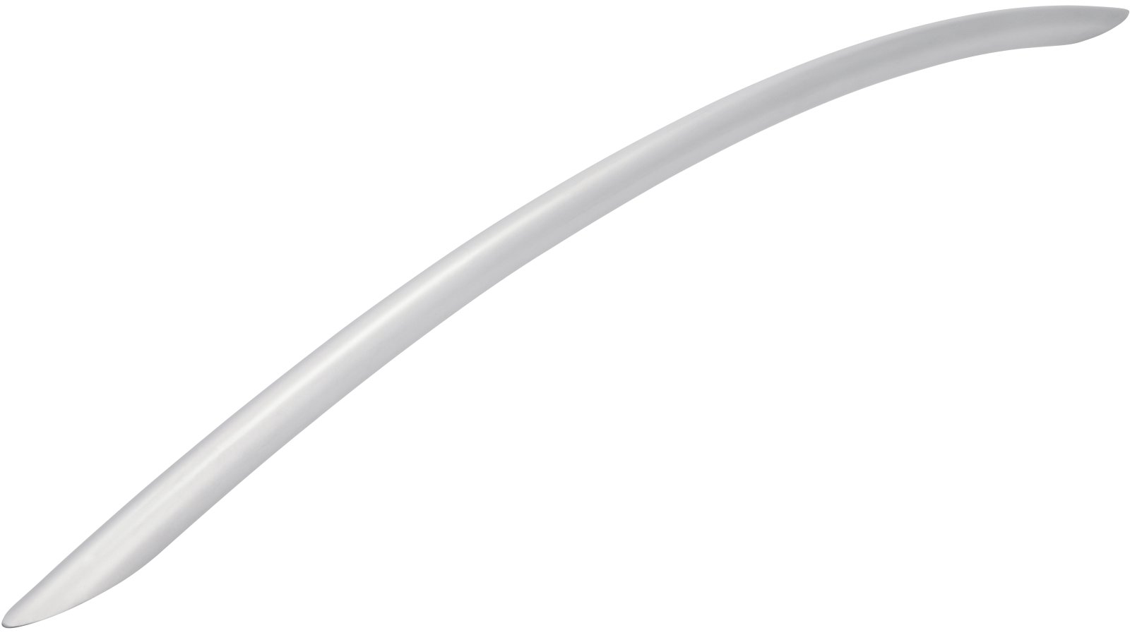 Griff St-Ingbert Stahl chrom matt - 379 mm lang  vor weißem Hintergrund