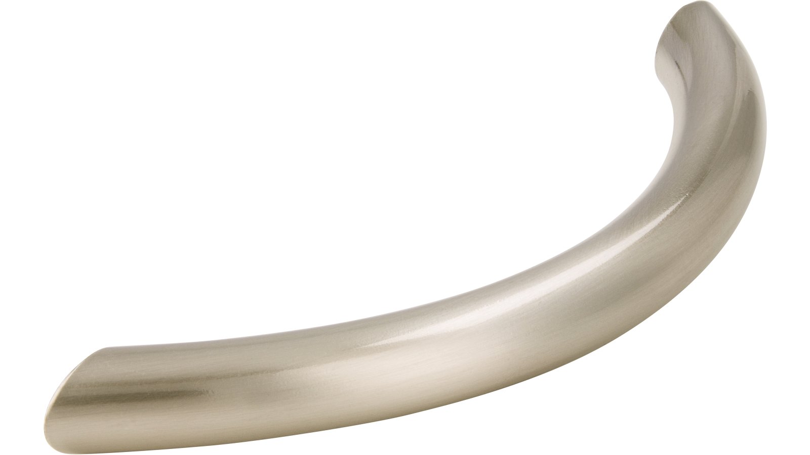 Griff St-Ingbert Stahl vernickelt feingeschliffen - 114 mm lang  vor weißem Hintergrund