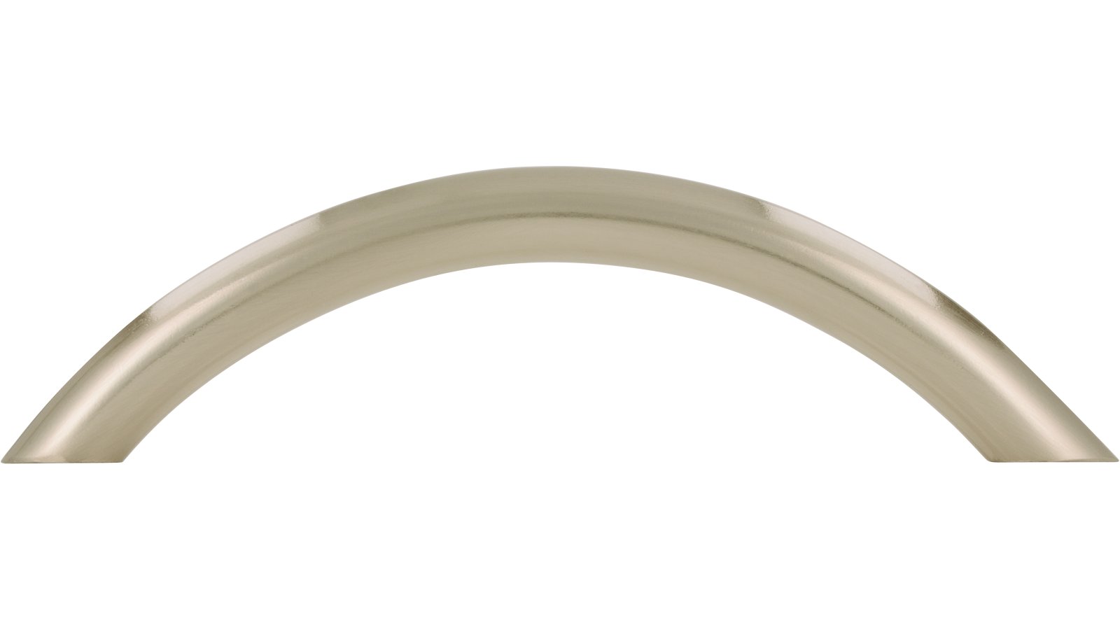 Griff St-Ingbert Stahl vernickelt feingeschliffen - 114 mm lang  vor weißem Hintergrund