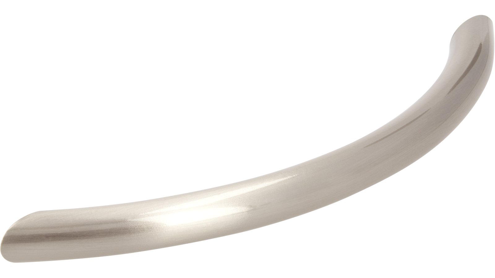 Griff St-Ingbert Stahl vernickelt feingeschliffen - 148 mm lang  vor weißem Hintergrund