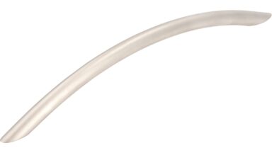 Griff St-Ingbert Stahl matt vernickelt - 221 mm lang  vor weißem Hintergrund