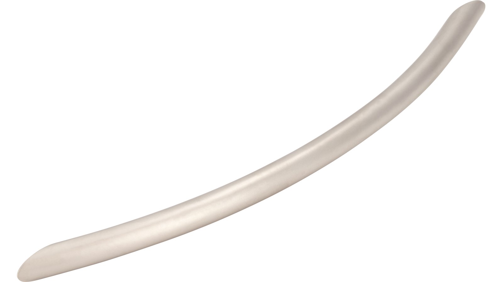 Griff St-Ingbert Stahl matt vernickelt - 221 mm lang  vor weißem Hintergrund