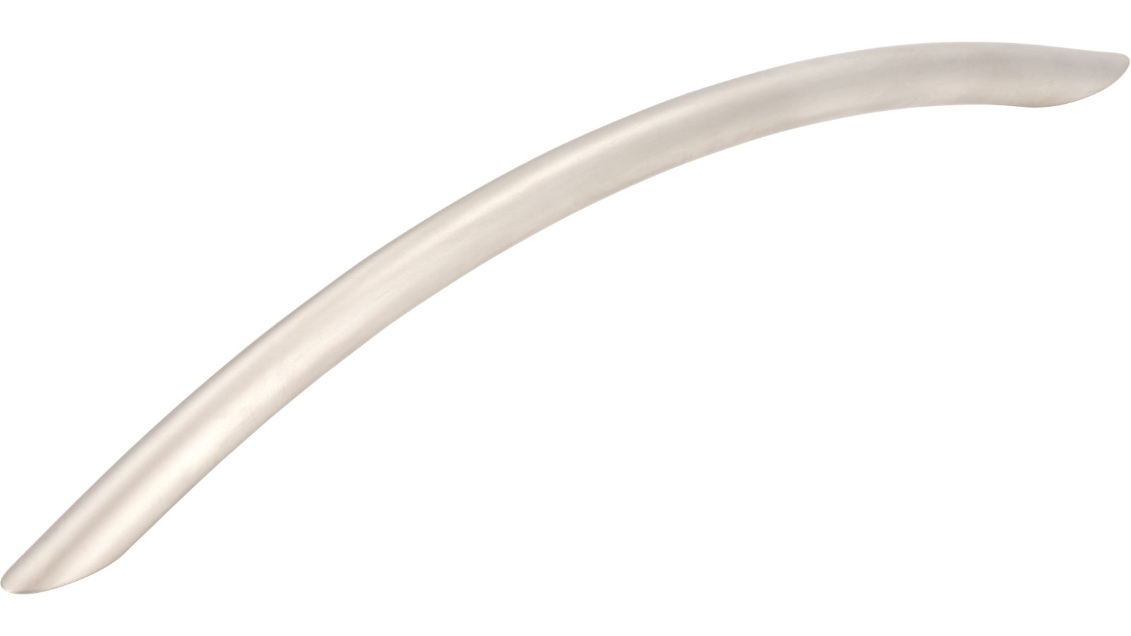 Griff St-Ingbert Stahl matt vernickelt - 221 mm lang  vor weißem Hintergrund