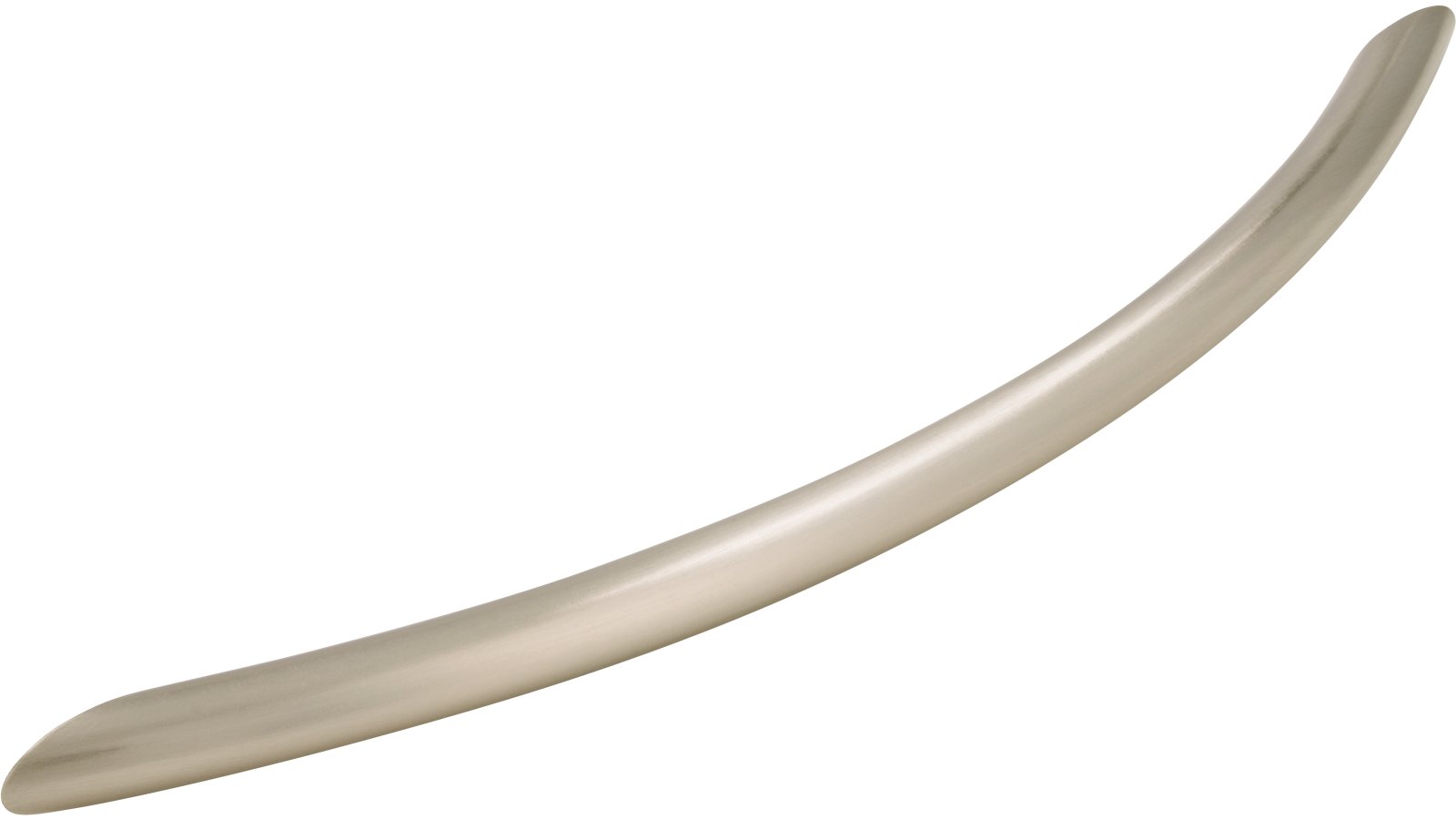 Griff St-Ingbert Stahl vernickelt feingeschliffen - 221 mm lang  vor weißem Hintergrund