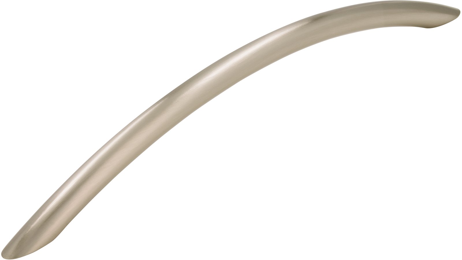 Griff St-Ingbert Stahl vernickelt feingeschliffen - 221 mm lang  vor weißem Hintergrund