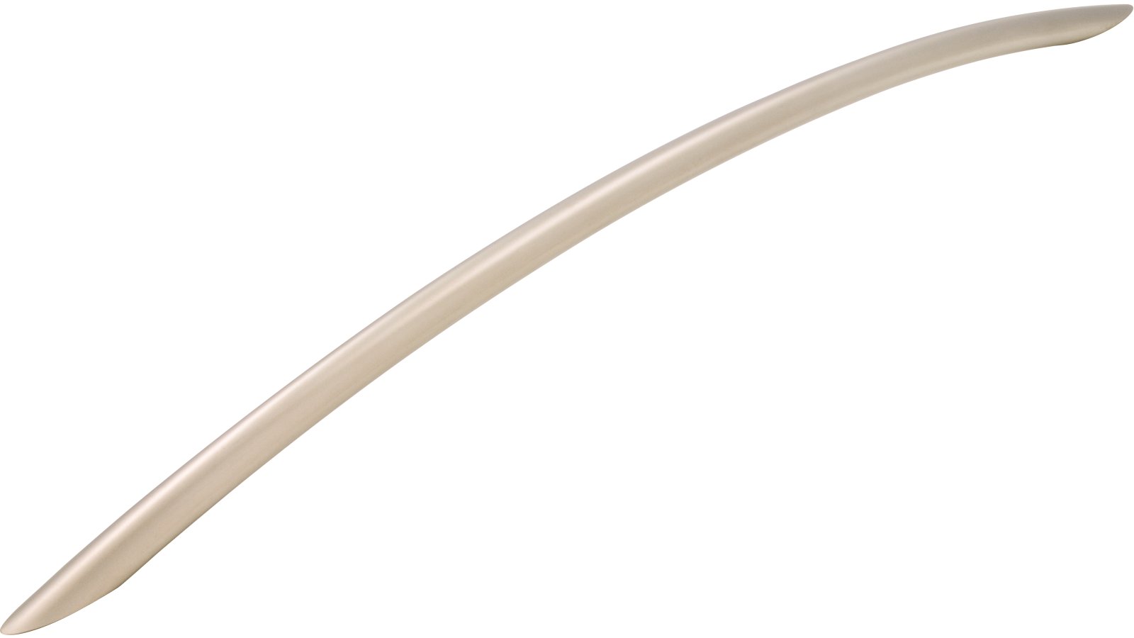 Griff St-Ingbert Stahl matt vernickelt - 379 mm lang  vor weißem Hintergrund