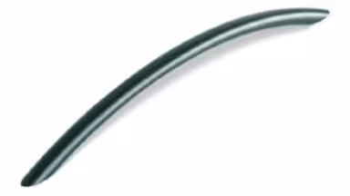 Griff St-Ingbert Stahl schwarz matt pulverbeschichtet - 221 mm lang  vor weißem Hintergrund