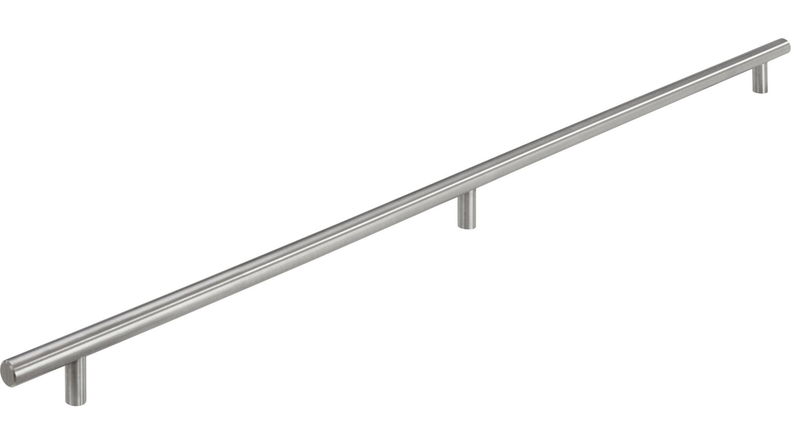 Griff Weiterstadt Edelstahl fein geschliffen - 816 mm lang  vor weißem Hintergrund