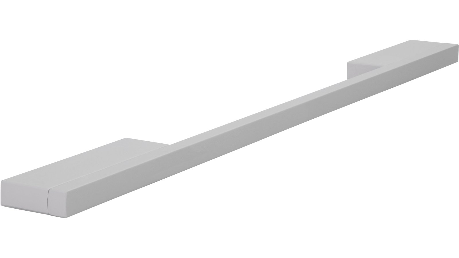 Griff Wendlingen Aluminium silber natur matt - 348 mm lang  vor weißem Hintergrund